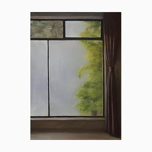 Wang Dianyu, Fenster, 2021, Öl auf Leinwand