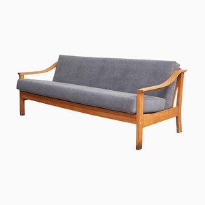 Sofá escandinavo Mid-Century moderno de madera, años 50