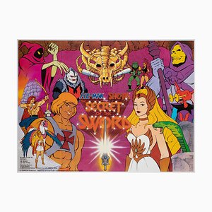 Affiche de Film He-Man & She-Ra the Secret of the Sword, Angleterre, 1985
