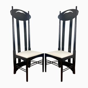 Argyle Chairs by Charles Rennie Mackintosh for Alivar, 1970s, Set of 2