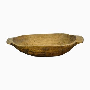 Handmade Wooden Dough Bowl, 1920s