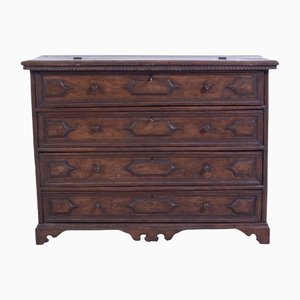 Antique Canterano Chest of Drawers in Walnut, 1700s