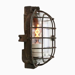 Vintage Industrial Cast Iron Wall Lamp