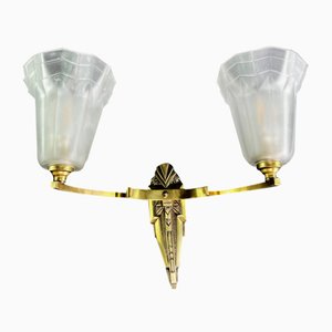 Art Deco Wall Lamp from Degué, 1920s