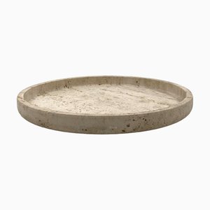 Travertine Centerpiece Tray by Sergio Asti for Up&Up, Italy, 1970s