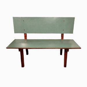 Wooden and Formica Bench, 1960s