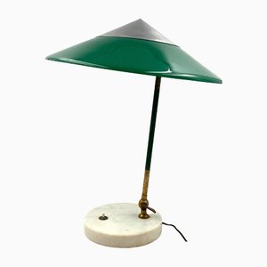 Mid-Century Green Table Lamp from Stilux Milano, Italy, 1960s