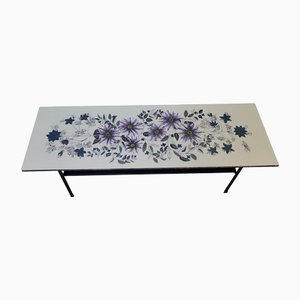 Mid-Century Floral Design Formica Coffee Table by John Piper for Terence Conran, 1950s