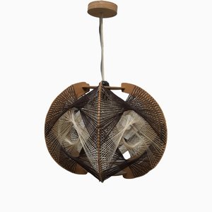 Gewebte Deckenlampe, 1970er