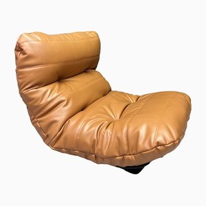 Tan Faux Leather Marsala One Seater Sofa Chair from Ligne Roset