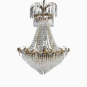 Swedish Chandelier with Guards, 1890s