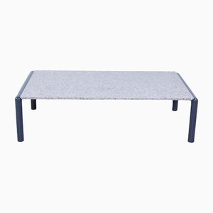 Table Basse avec Plateau Rectangulaire en Granite, 1980s