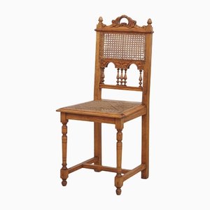 Carved Dining Chair with Viennese Braid, 1890s