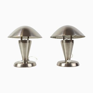 Lámparas de mesa Bauhaus, años 30. Juego de 2