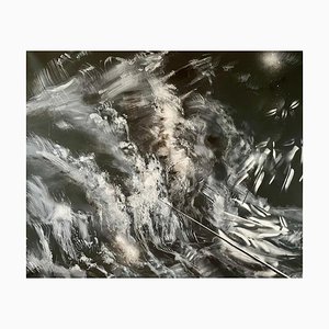 Christine Keruth, The Sublime, Stormy Sea, 2022, Silver Pencil on Canvas