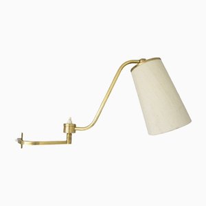 Bauhaus Brass Folding Wall Lamp, 1920s