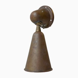 Italian Patinated Copper Nautical Wall Sconce, 1930s