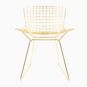 Vintage Model 420 Gilded Chair by Harry Bertoia for Knoll Inc., 2000s