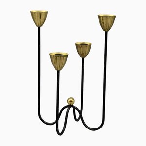 Portacandela di Gunnar Ander per Ystad Metal, Svezia, anni '50