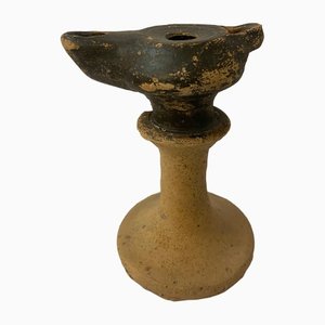 Lámpara de aceite griega antigua, siglo III a. C.