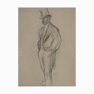 After Degas, Portrait of Ludovic Halévy, 1939, Grabado después de dibujo