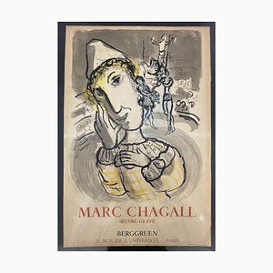 Affiche Lithographique Marc Chagall, Berggruen, 1967
