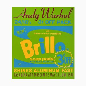 After Andy Warhol, Brillo, Pasadena Art Museum, 1970, Affiche en Sérigraphie