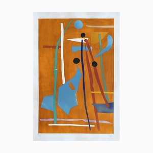 André Lanskoy, Abstrakte Komposition, 1968, Original Lithographie