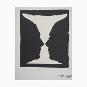 Jasper Johns, Coupe Aux Deux Picasso, 1973, Lithographie Originale