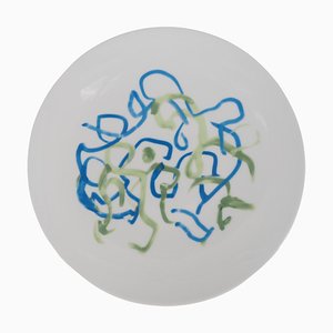Zao Wou-Ki, Marine Life: Algae, Silkscreen on Porcelain