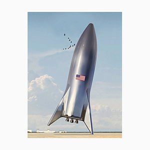 Mr Strange, The Rocket, 2021, Photomanipulation Printed on Paper