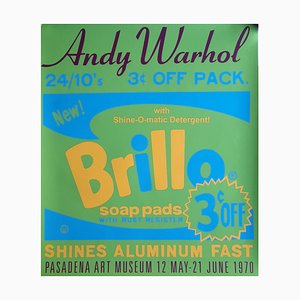 After Andy Warhol, Brillo, Pasadena Art Museum, 1970, Affiche en Sérigraphie