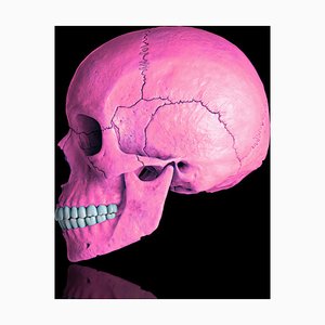Mr Strange, Pink Skull, 2021, Giclée Print on Aludibond Panel