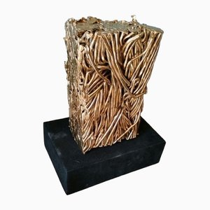 Emilio Mortini, Cesar Tribute Compression Sculpture, Late 20th or Early 21st Century, Steel Wire