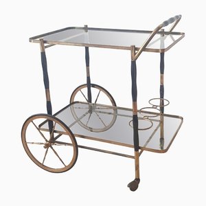 Mid-Century Italian Bar Cart by Cesare Lacca, 1950s