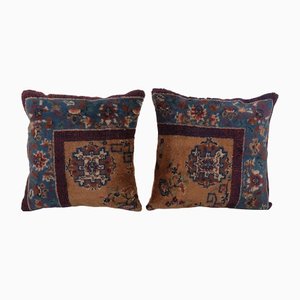 Turkish Oushak Rug Cushion Cases, Set of 2