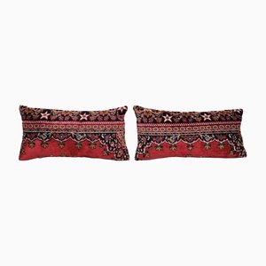 Turkish Lumbar Cushion Cases in Velvet, Set of 2
