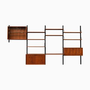 Danish Wall Unit in Teak by Poul Cadovius for Cado, 1950