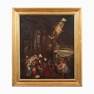 Artista italiano, soggetto religioso, XVIII secolo, olio su tela