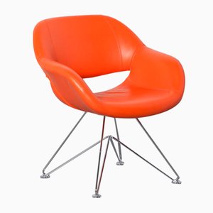 Orange Volpe Chair by Geelen for Kusch & Co, 2008