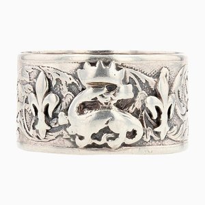 19th Century French Silver Band Ring