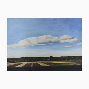 Olivier Furter, Leaving SF III, 2019, Oil on Paper, Framed