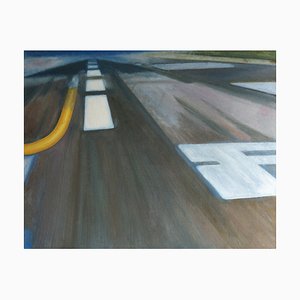 Olivier Furter, Runway I, 2020, Oil on Paper