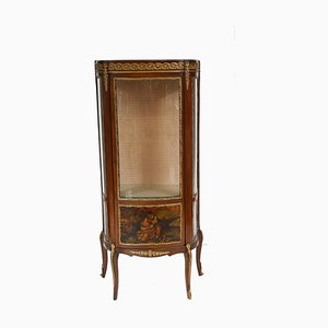 French Vitrine Painted Display Cabinet from Vernis Martin, 1890s