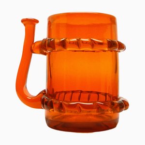 Vaso de cerveza de J. Słuczan-Orkusz para Cracow Institute for Glassworks, Polonia, años 70