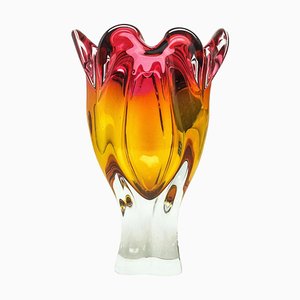 Vase par J. Hospodka de Chribska Glassworks, Tchécoslovaquie, 1960s