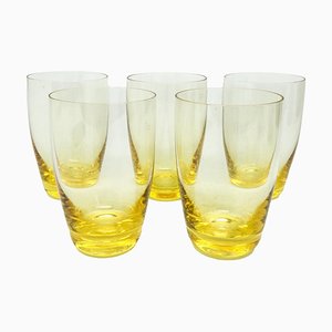 Czechoslovakian Glasses by Moser, 1950s, Set of 5