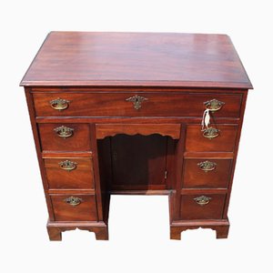 Mahogany Knee Hole One Piece Desk, 1850s