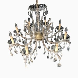 Large Crystal Hand.Cut Maria Chandelier, 1940s / 50s