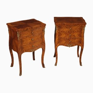 French Bedside Tables, 1950s, Set of 2